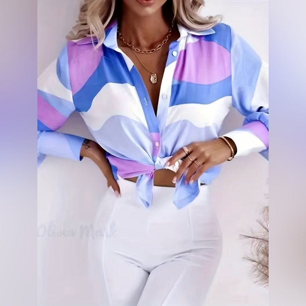 Jane Chic Designs Plus Size Sublimation Blouse